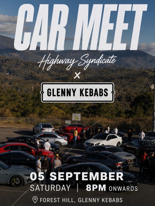 Highway Syndicate x Glenny Kebabs Car Meet — 4x4 car meet in Melbourne, VIC on Saturday 5 September 2026