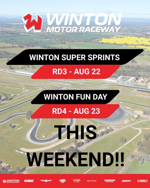 Winton Super Sprints — track day in Melbourne, VIC on Saturday 22 August 2026