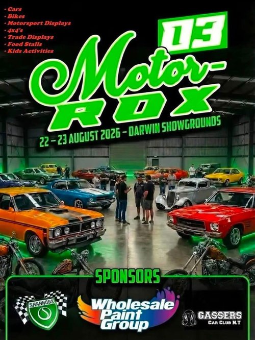 Motor ROX 03 — Classic/Exotic spectator event in Darwin, NT on Saturday 22 August 2026