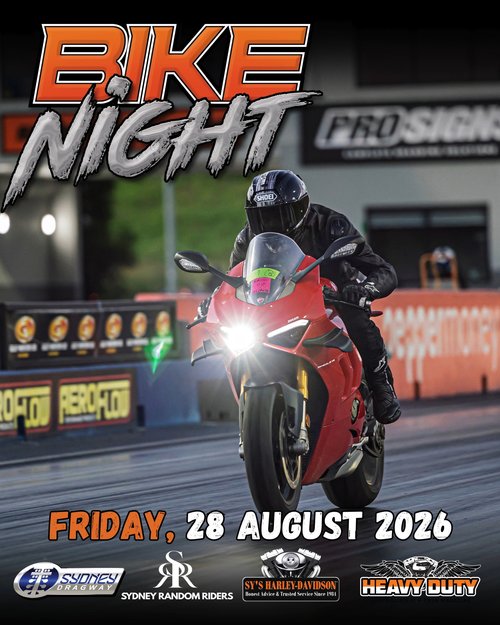 Bike Night — track day in Sydney, NSW on Friday 28 August 2026