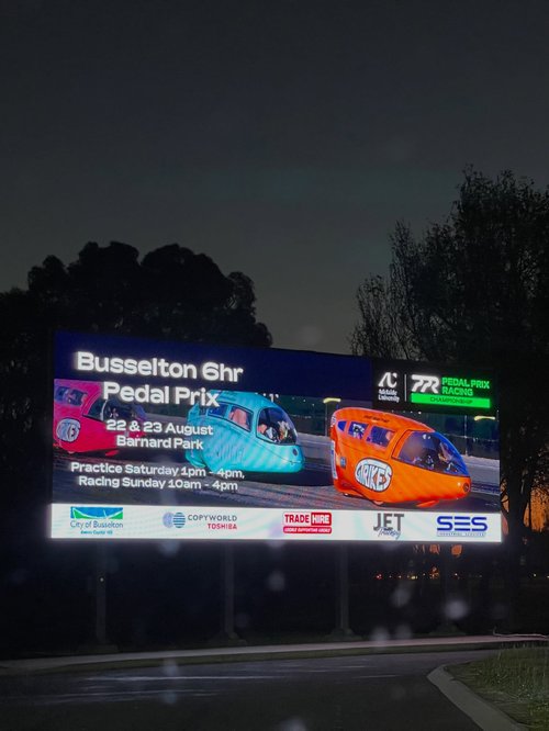 Busselton 6hr Pedal Prix — spectator event in Perth, WA on Sunday 23 August 2026