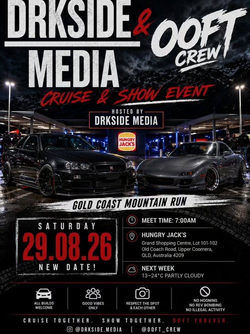 Gold Coast Mountain Run — JDM car meet in Gold Coast, QLD on Saturday 29 August 2026