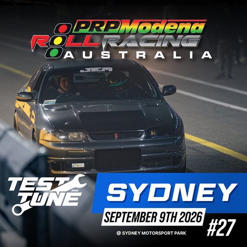 Roll Racing Sydney Test & Tune — JDM/Muscle track day in Sydney, NSW on Wednesday 9 September 2026