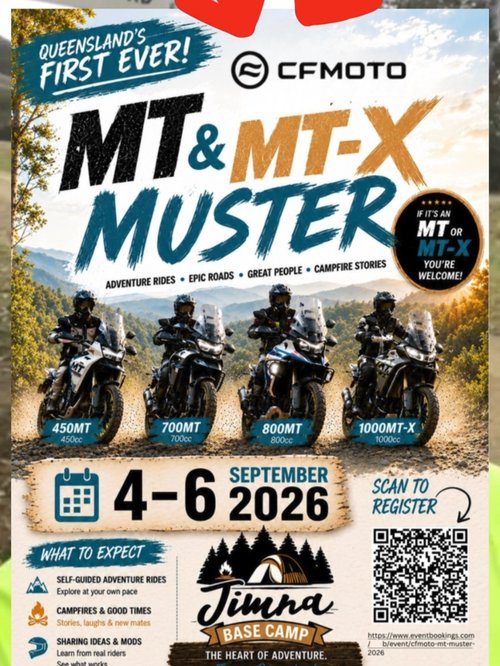 CFMOTO MT & MT-X Muster — car meet in Sunshine Coast, QLD on Friday 4 September 2026