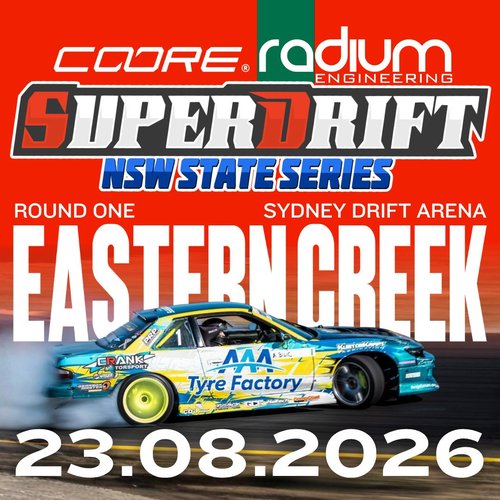 SUPERDRIFT Round 1 — JDM spectator event in Sydney, NSW on Sunday 23 August 2026