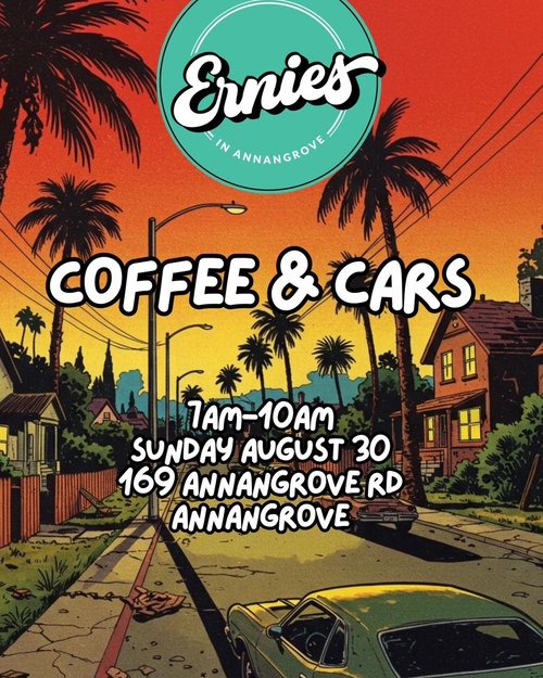 Coffee & Cars — Classic car meet in Sydney, NSW on Sunday 30 August 2026