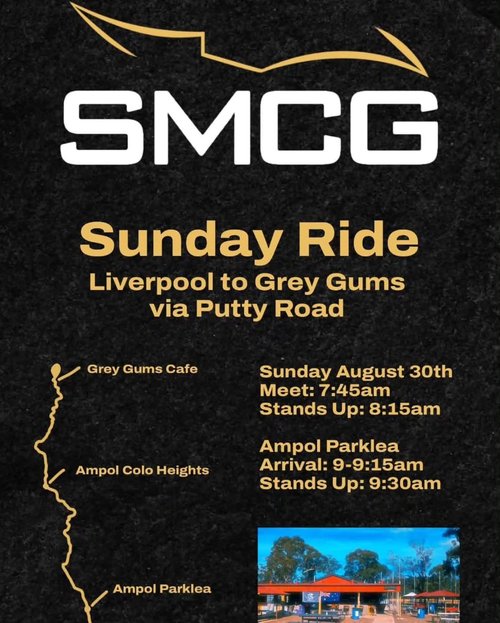 Sunday Ride — car meet in Sydney, NSW on Sunday 30 August 2026
