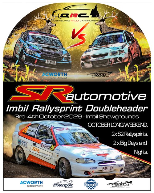 SR Automotive Imbil Rallysprint Doubleheader — spectator event in Sunshine Coast, QLD on Saturday 3 October 2026