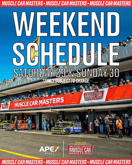 Australian Muscle Car Masters — Muscle/Classic spectator event in Sydney, NSW on Saturday 29 August 2026