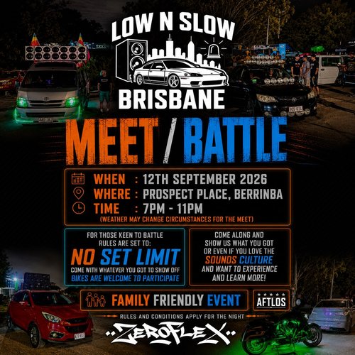 Low N Slow Brisbane Meet / Battle — Stance car meet in Brisbane, QLD on Saturday 12 September 2026