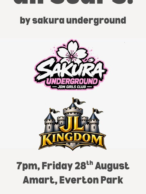 Sakura All Stars — JDM car meet in Brisbane, QLD on Friday 28 August 2026