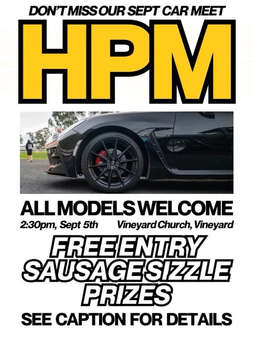 HPM September Car Meet — car meet in Sydney, NSW on Saturday 5 September 2026