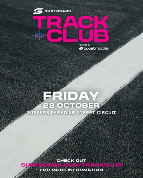 Supercars Track Club — Exotic/Muscle spectator event in Gold Coast, QLD on Friday 23 October 2026