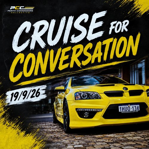 Cruise for Conversation — Muscle car meet in Perth, WA on Saturday 19 September 2026
