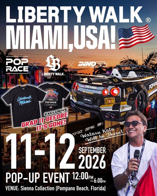 Liberty Walk Miami Pop-Up Event — JDM/Stance car meet in International on Friday 11 September 2026