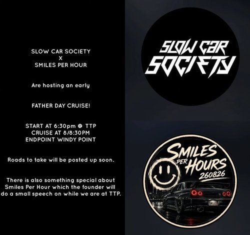 Father's Day Meet and Cruise Collab — Stance/JDM car meet in Adelaide, SA on Friday 4 September 2026