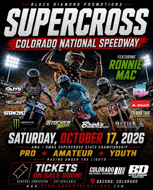 Supercross — spectator event in International on Saturday 17 October 2026