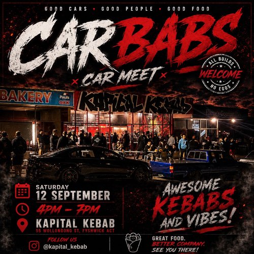 Carbabs Car Meet — car meet in Canberra, NSW on Saturday 12 September 2026