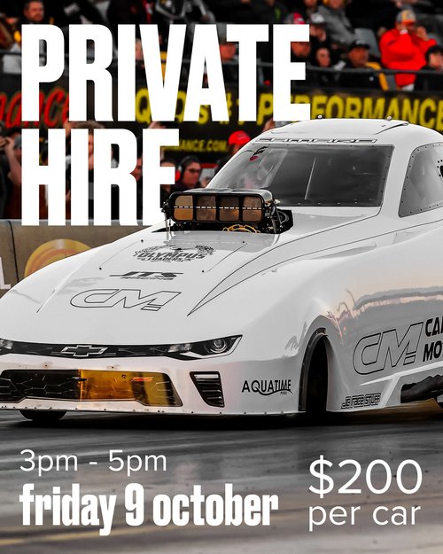 Private Track Hire — Muscle/Stance track day in Brisbane, QLD on Friday 9 October 2026