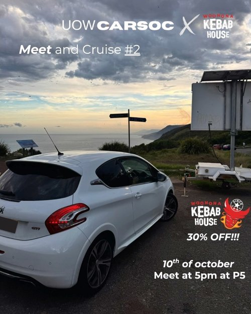 Meet and Cruise #2: Woonona Kebabs and Nasho — car meet in Wollongong, NSW on Saturday 10 October 2026