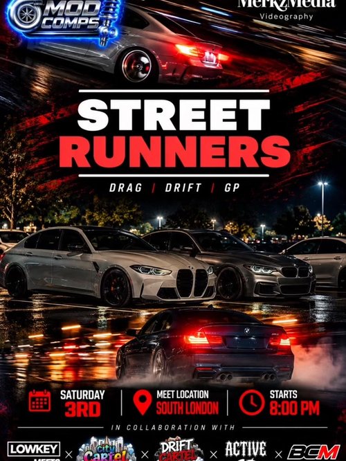 Street Runners — Euro/JDM car meet in International on Saturday 3 October 2026