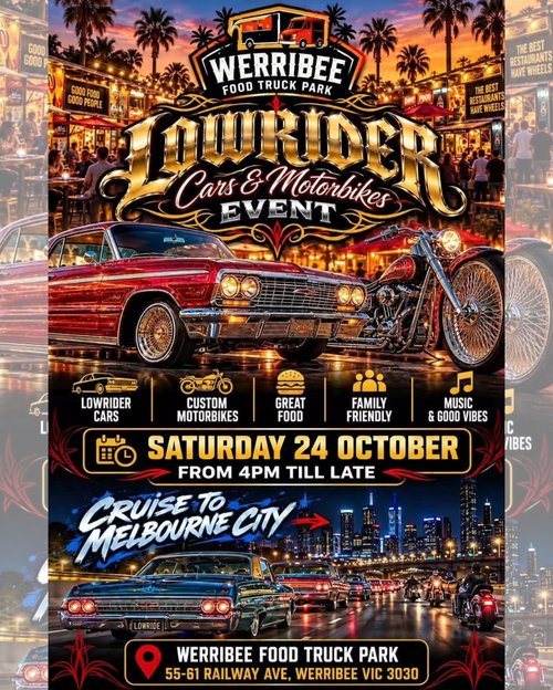 Lowrider Cars & Motorbikes Event — Classic/Stance car meet in Melbourne, VIC on Saturday 24 October 2026
