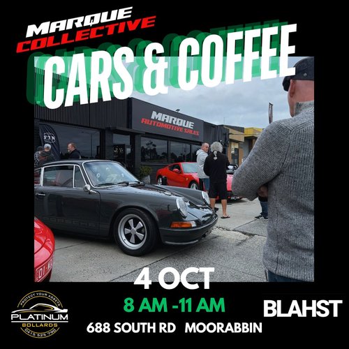 Marque Collective Cars & Coffee — car meet in Melbourne, VIC on Sunday 4 October 2026