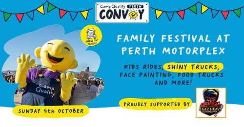 Camp Quality Convoy Perth Family Festival — spectator event in Perth, WA on Sunday 4 October 2026