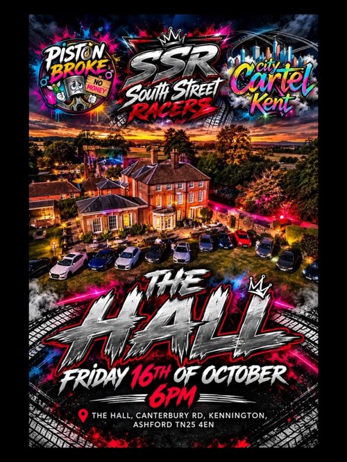 The Hall — Stance car meet in International on Friday 16 October 2026