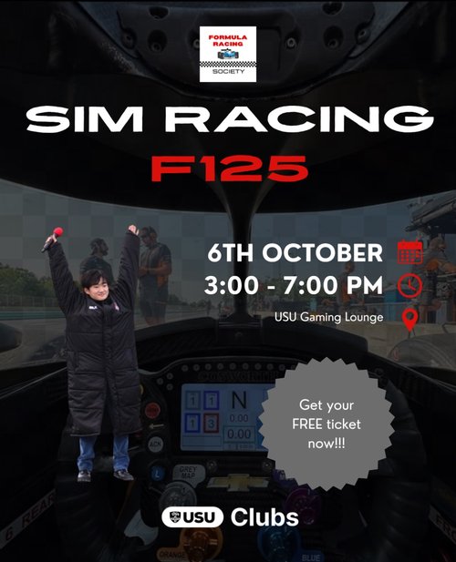 Sim Racing F1 25 — car meet in Sydney, NSW on Tuesday 6 October 2026