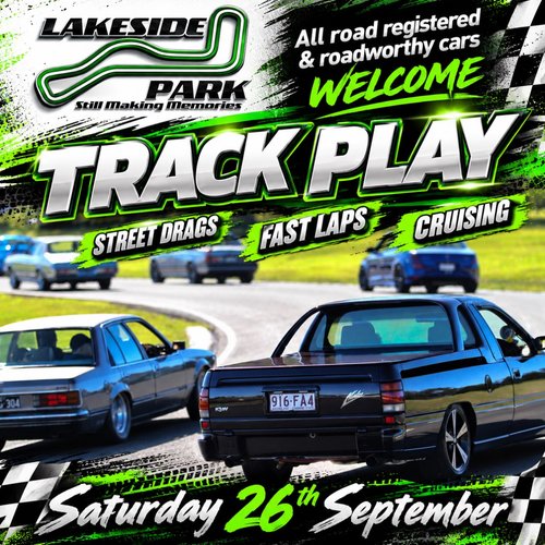 Track Play — Muscle track day in Brisbane, QLD on Saturday 26 September 2026
