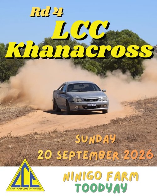 LCC Khanacross Rd 4 — Muscle/JDM track day in Perth, WA on Sunday 20 September 2026