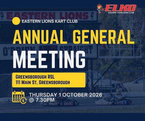 Annual General Meeting — car meet in Melbourne, VIC on Thursday 1 October 2026