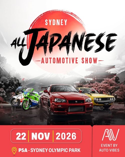Sydney All Japanese Automotive Show — JDM/Classic spectator event in Sydney, NSW on Sunday 22 November 2026