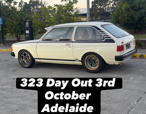323 Day Out — JDM/Classic car meet in Adelaide, SA on Saturday 3 October 2026