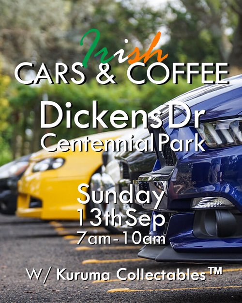 Irish Cars & Coffee — JDM/Muscle car meet in Sydney, NSW on Sunday 13 September 2026