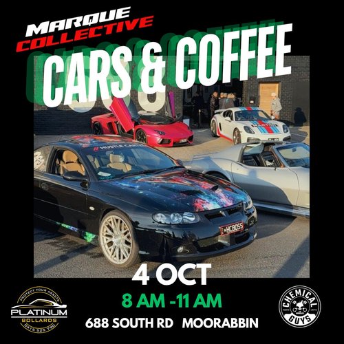 Marque Collective Cars & Coffee — Classic/Exotic car meet in Melbourne, VIC on Sunday 4 October 2026
