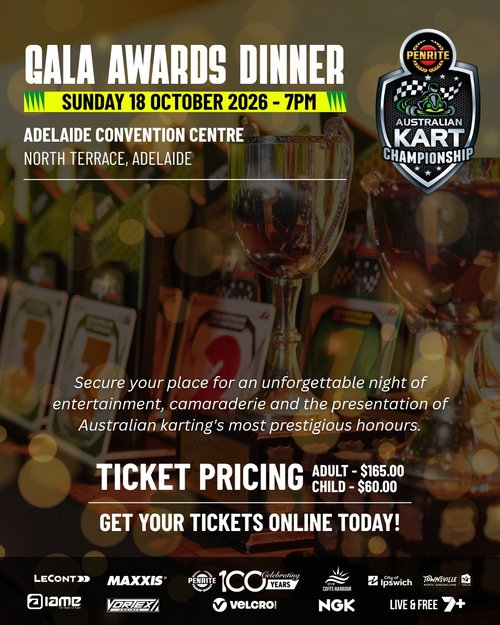 Gala Awards Dinner — spectator event in Adelaide, SA on Sunday 18 October 2026