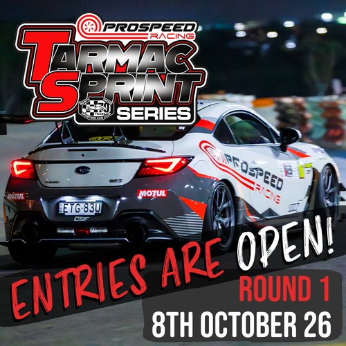 Prospeed Racing Tarmac Sprint Series Round 1 — track day in Sydney, NSW on Thursday 8 October 2026