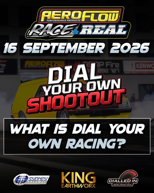 Aeroflow Race 4 Real: Dial Your Own Shootout — Muscle track day in Sydney, NSW on Wednesday 16 September 2026
