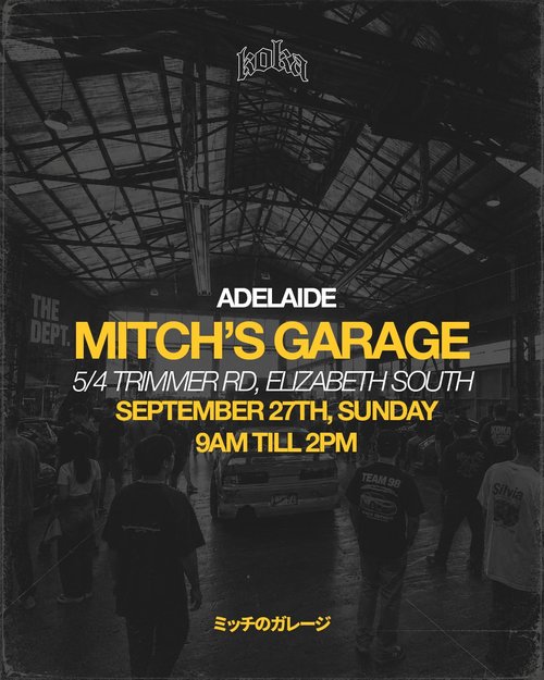 Cars Dept & Chill: Adelaide — JDM car meet in Adelaide, SA on Sunday 27 September 2026