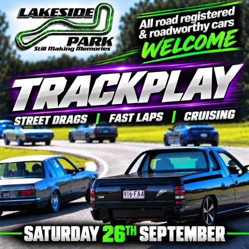 Trackplay — Muscle track day in Brisbane, QLD on Saturday 26 September 2026