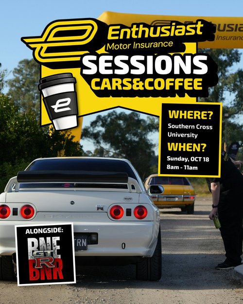 Enthusiast Sessions Cars & Coffee — JDM/Classic car meet in Gold Coast, QLD on Sunday 18 October 2026