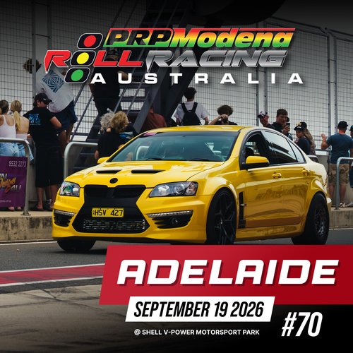 Roll Racing Adelaide #70 — Euro/JDM track day in Adelaide, SA on Saturday 19 September 2026