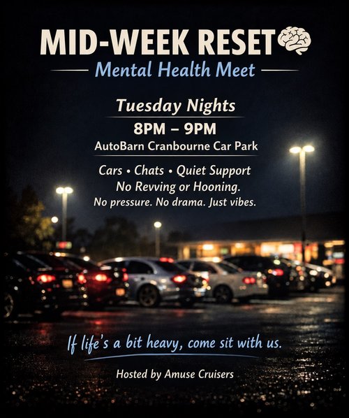 Mid-Week Reset — Exotic car meet in Melbourne, VIC on Tuesday 22 September 2026