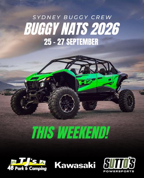 Buggy Nats 2026 — 4x4 spectator event in Sydney, NSW on Friday 25 September 2026
