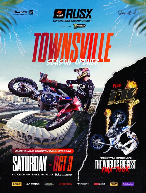 AUSX Supercross Championship Townsville Season Opener — spectator event in Townsville, QLD on Saturday 3 October 2026