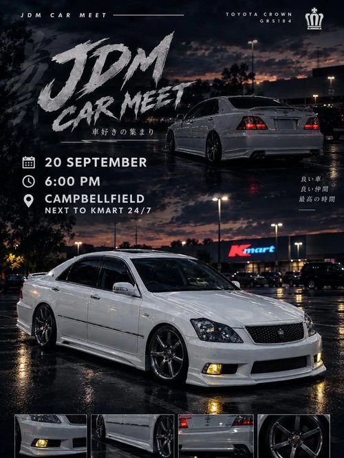 JDM Car Meet — JDM car meet in Melbourne, VIC on Sunday 20 September 2026