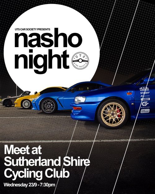 Nasho Night — JDM car meet in Sydney, NSW on Wednesday 23 September 2026