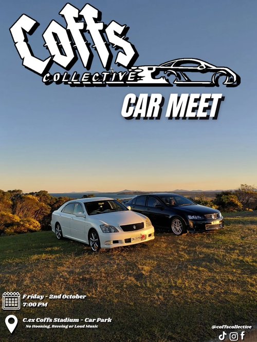 Coffs Collective Car Meet — JDM/Muscle car meet in Coffs Harbour, NSW on Friday 2 October 2026